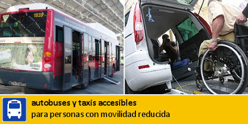 Autobuses y Taxis accesibles para personas con movilidad reducida en la provincia de Sevilla